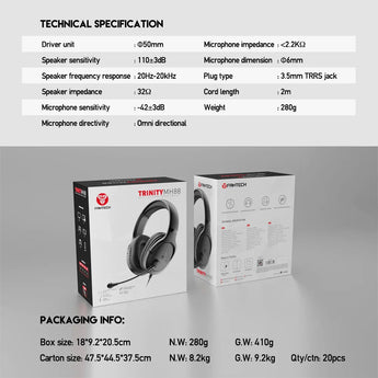 Fantech trinity mh88 multi platform gaming headset
