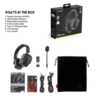 Fantech whg02 wireless headset harmony