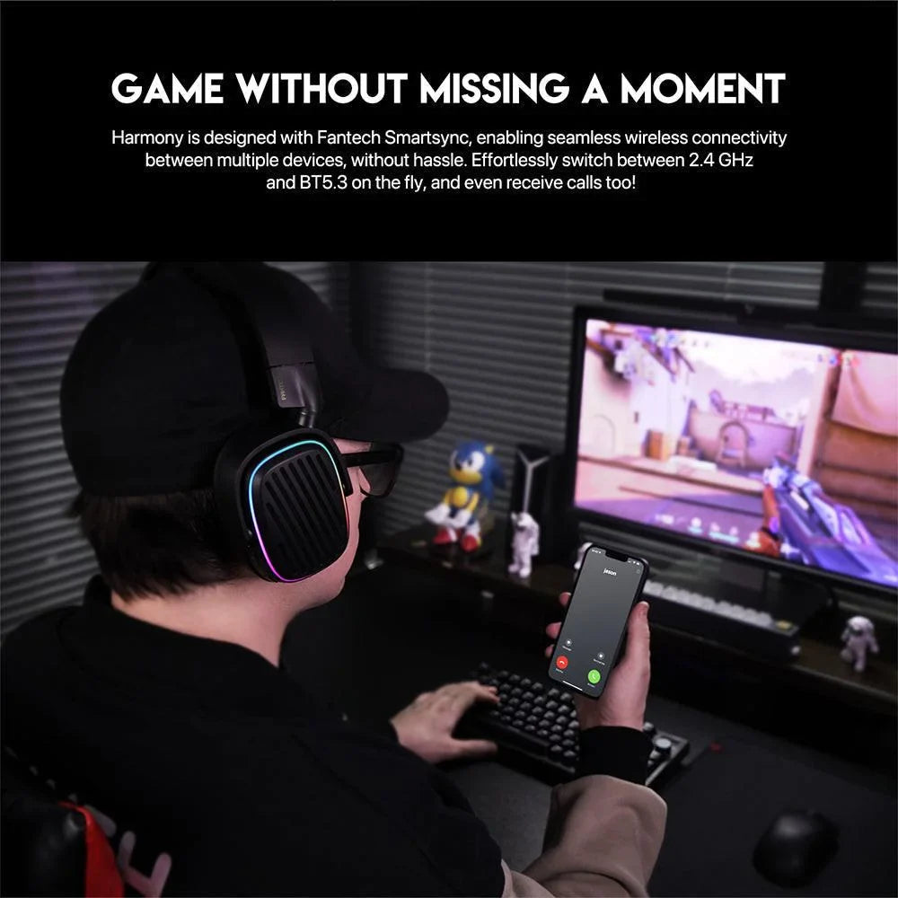 Fantech whg02 wireless headset harmony