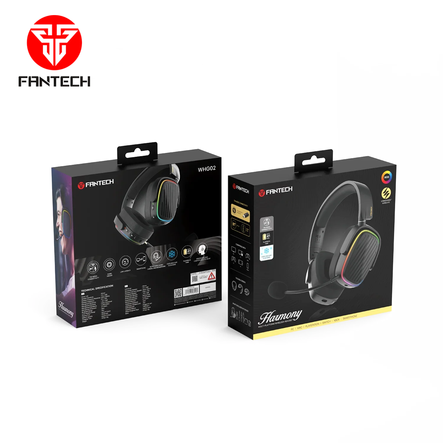 Fantech whg02 wireless headset harmony