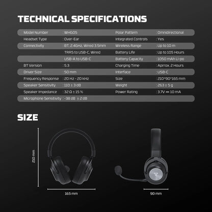 Fantech whg05 stellar multiplatform wireless gaming headset headsets
