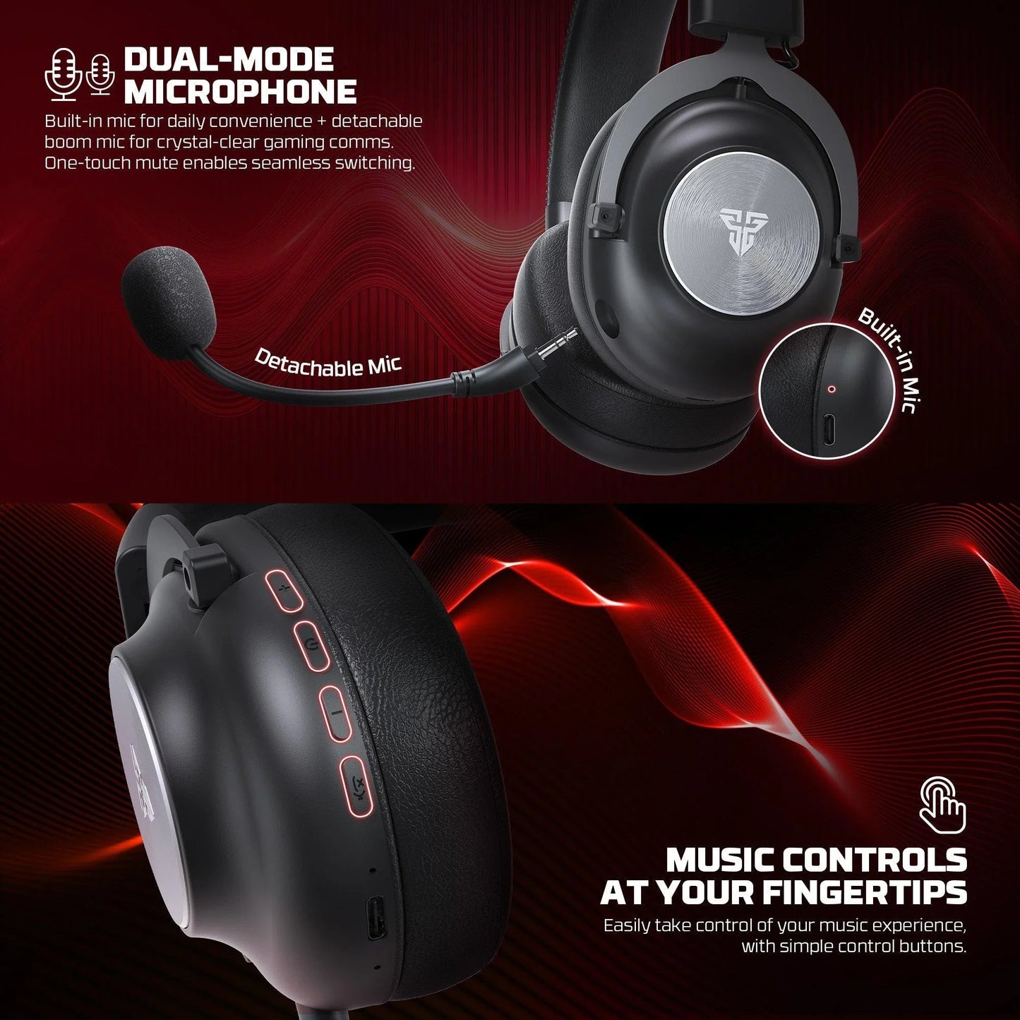 Fantech whg05 stellar multiplatform wireless gaming headset headsets