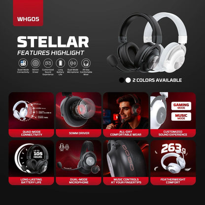 Fantech whg05 stellar multiplatform wireless gaming headset headsets