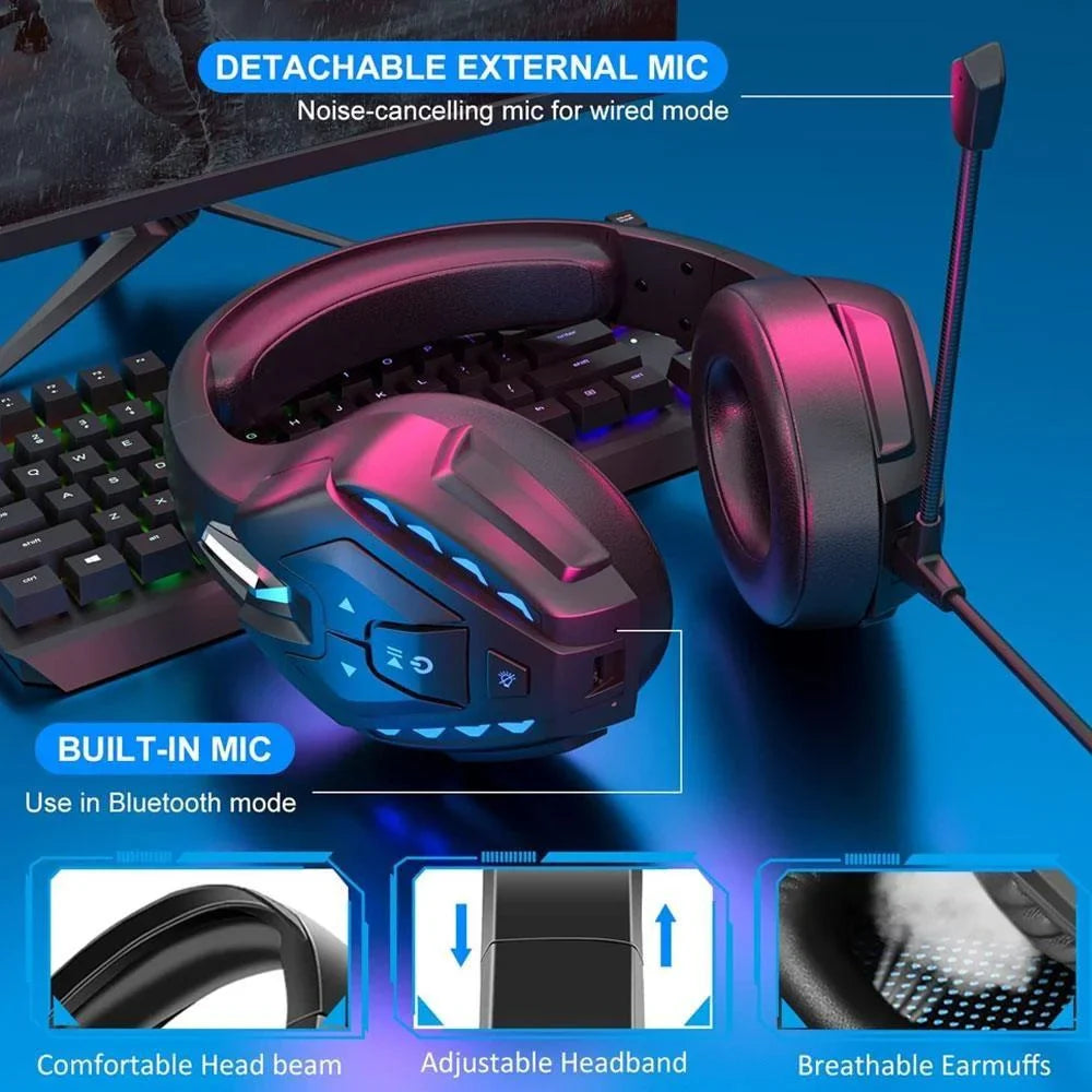 Phoinikas q10 wireless bluetooth gaming headset