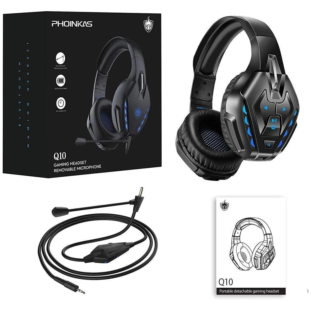 Phoinikas q10 wireless bluetooth gaming headset