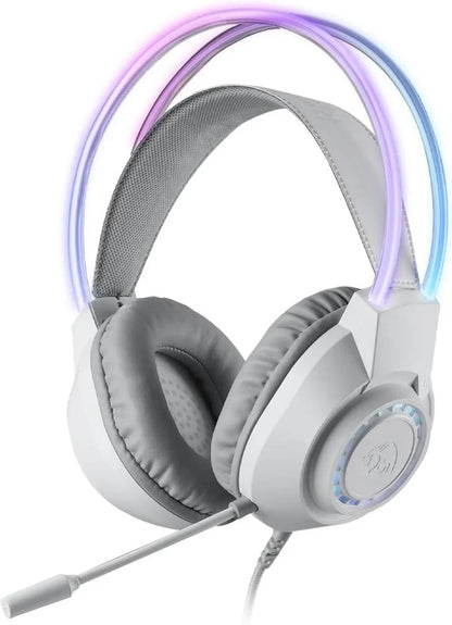 Redragon h231 scream wired gaming headset white