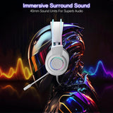 Redragon h231 scream wired gaming headset white