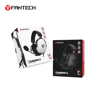 Fantech hg30 carbon 7.1 surround sound gaming headset white headsets