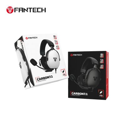 Fantech hg30 carbon 7.1 surround sound gaming headset white headsets