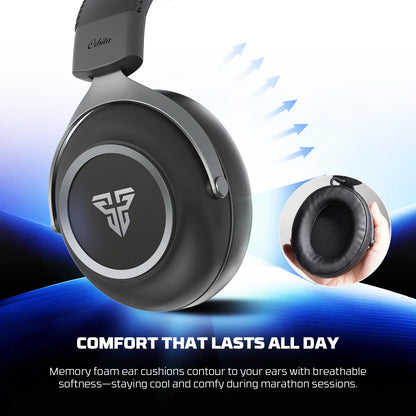 Fantech orbita whg07 2.4g bluetooth wireless gaming headset 53mm hi-fi 7.1