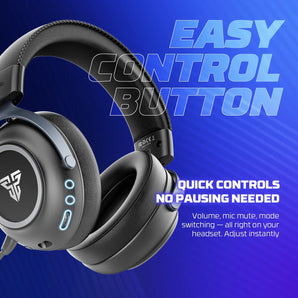 Fantech orbita whg07 2.4g bluetooth wireless gaming headset 53mm hi-fi 7.1