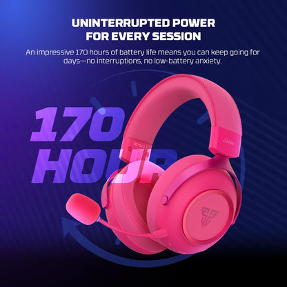 Fantech orbita whg07 2.4g bluetooth wireless gaming headset 53mm hi-fi 7.1