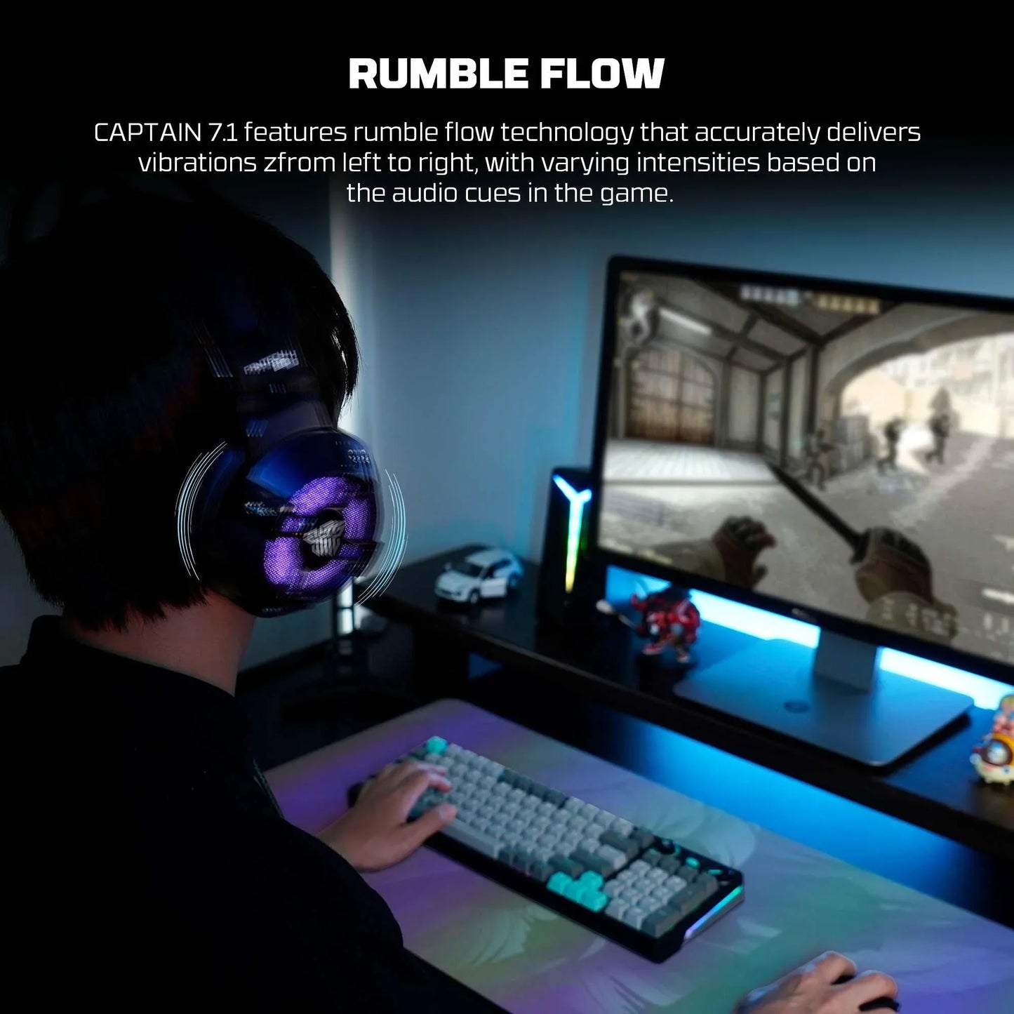Fantech vibration hg11 pro 7.1 space edition gaming headset headsets