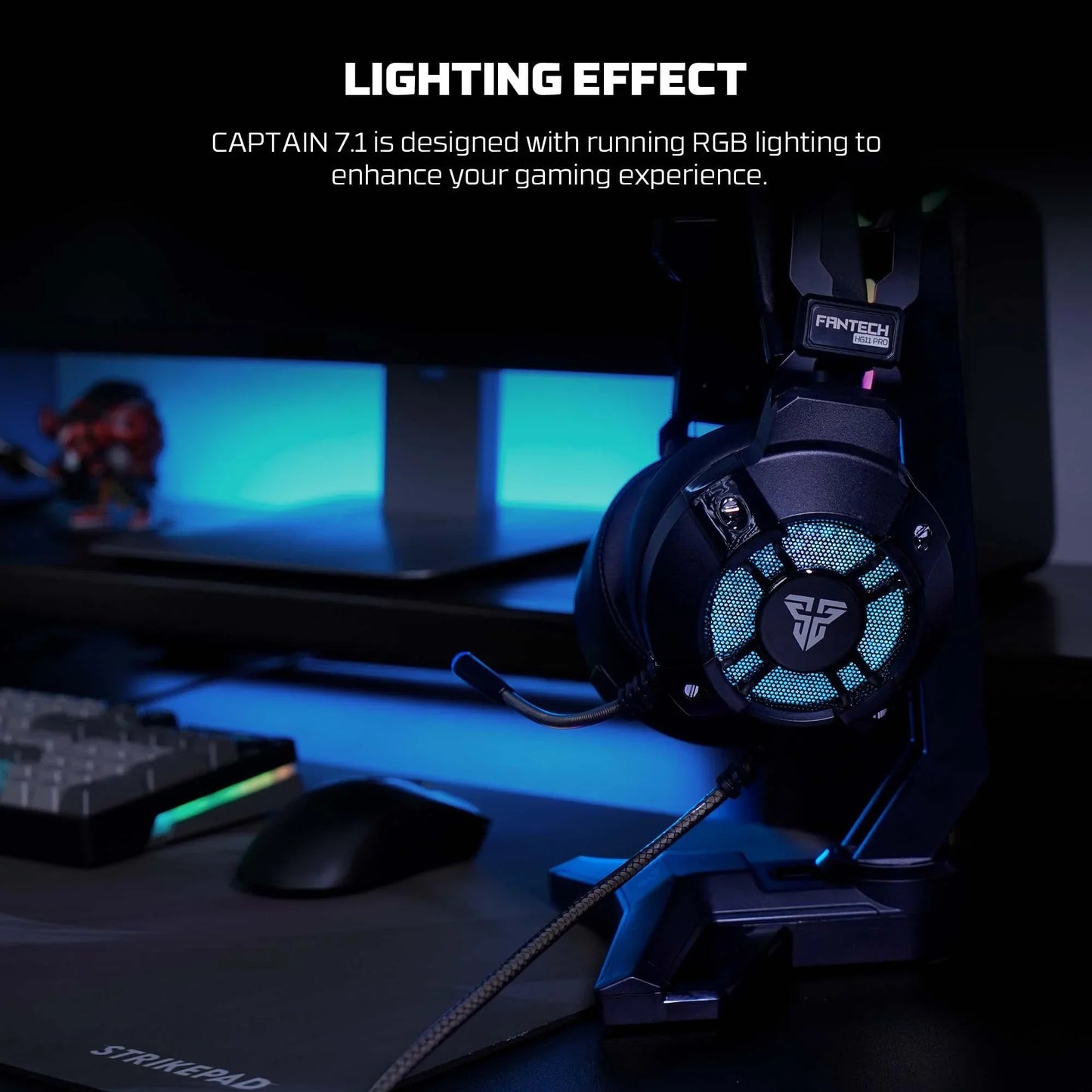 Fantech vibration hg11 pro 7.1 space edition gaming headset headsets