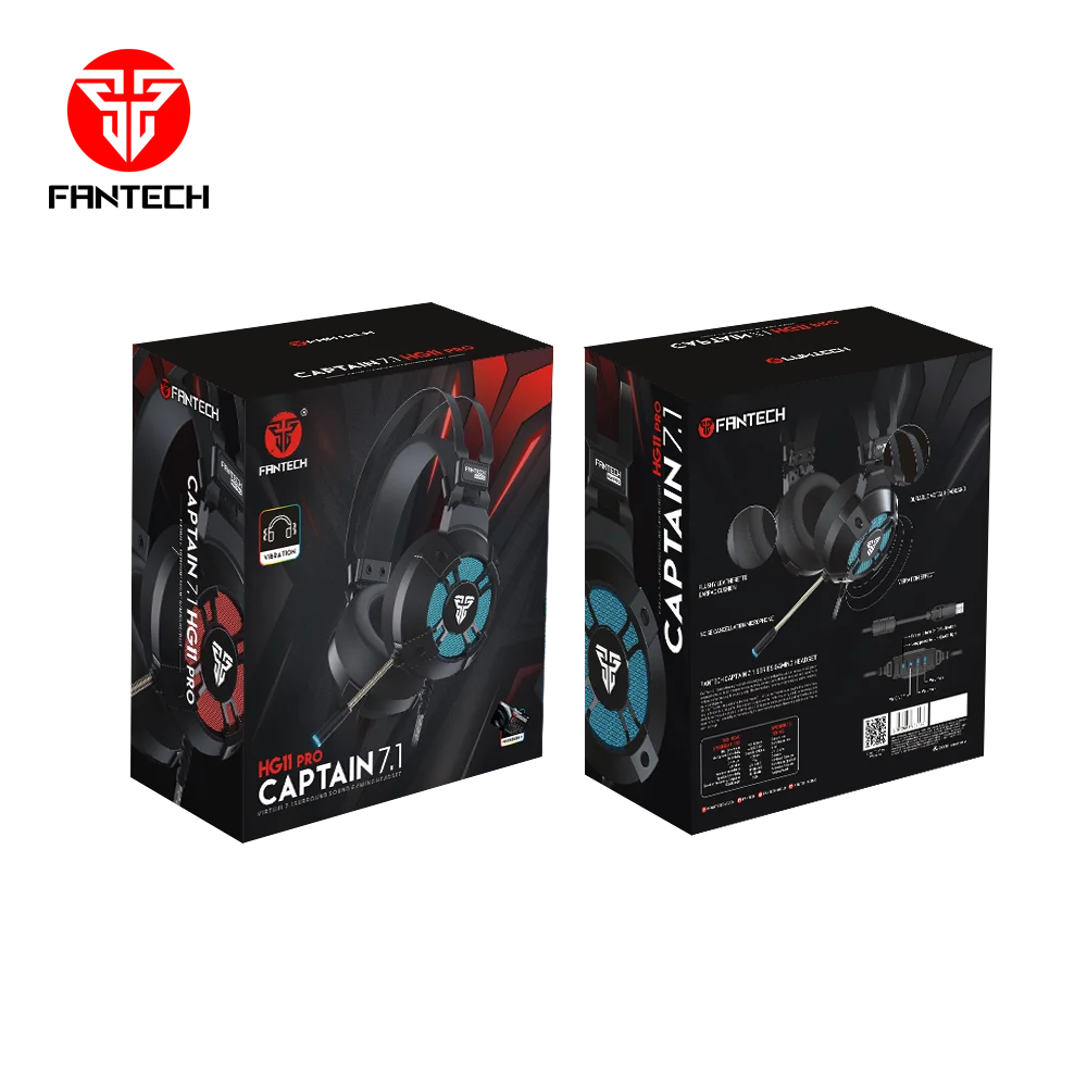 Fantech vibration hg11 pro 7.1 space edition gaming headset headsets