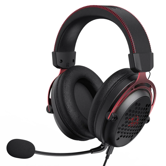 Redragon h386 diomedes usb gaming headset – 7.1 surround sound (black) headsets