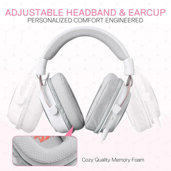 Redragon h510 pro 3-mode rgb gaming headset - 7.1 surround sound - 53mm audio
