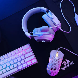 Redragon h510 zeus-x rgb white wired gaming headset headsets
