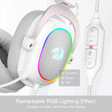 Redragon h510 zeus-x rgb white wired gaming headset headsets