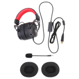 Redragon h730 wired gaming headset - 7.1 surround sound - memory foam ear pads