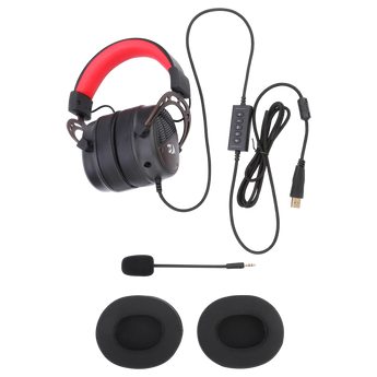 Redragon h730 wired gaming headset - 7.1 surround sound - memory foam ear pads