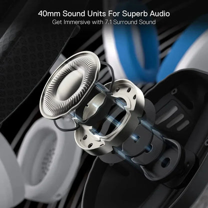 Redragon h848 bt wireless gaming headset - lightweight - 7.1 surround sound