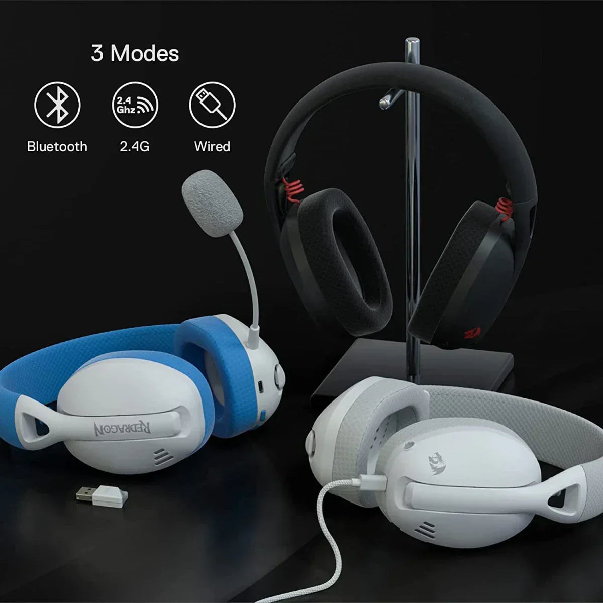 Redragon h848 bt wireless gaming headset - lightweight - 7.1 surround sound