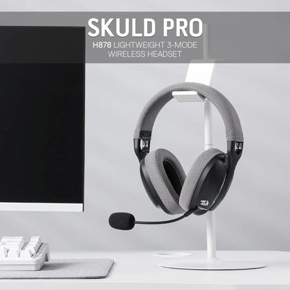 Redragon h878 3-mode wireless blue lighting gaming headset - lightweight - 7.1