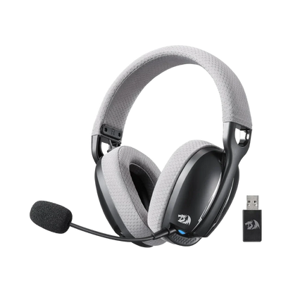 Redragon h878 3-mode wireless blue lighting gaming headset - lightweight - 7.1