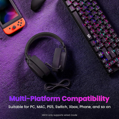 Redragon h888 wireless gaming headset with 7.1 surround sound tri-mode gaming