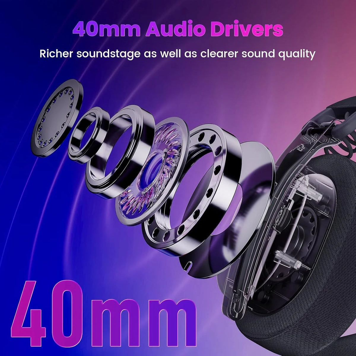 Redragon h888 wireless gaming headset with 7.1 surround sound tri-mode gaming