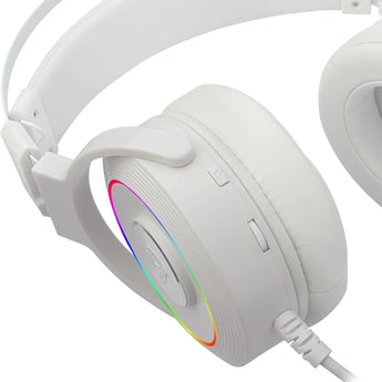 Redragon lamia 2 h320 white usb rgb gaming headset w/stand headsets