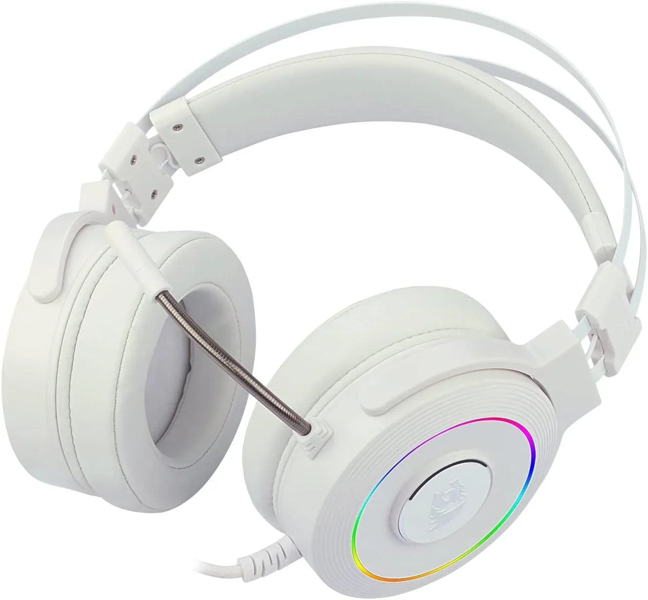 Redragon lamia 2 h320 white usb rgb gaming headset w/stand headsets