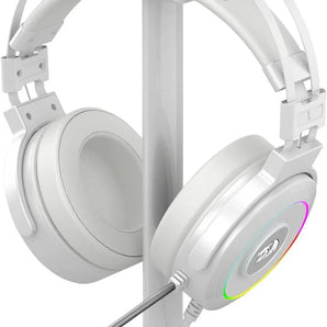 Redragon lamia 2 h320 white usb rgb gaming headset w/stand headsets