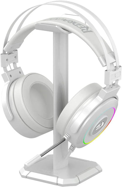 Redragon lamia 2 h320 white usb rgb gaming headset w/stand headsets