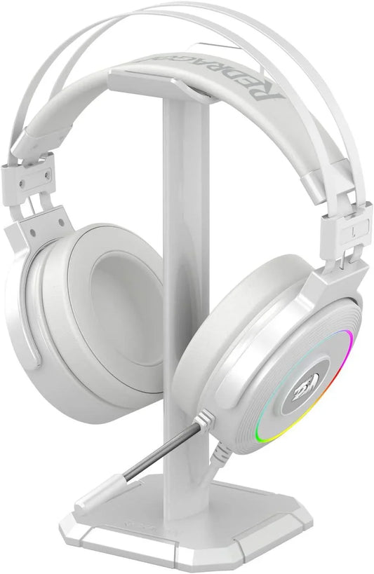Redragon lamia 2 h320 white usb rgb gaming headset w/stand headsets