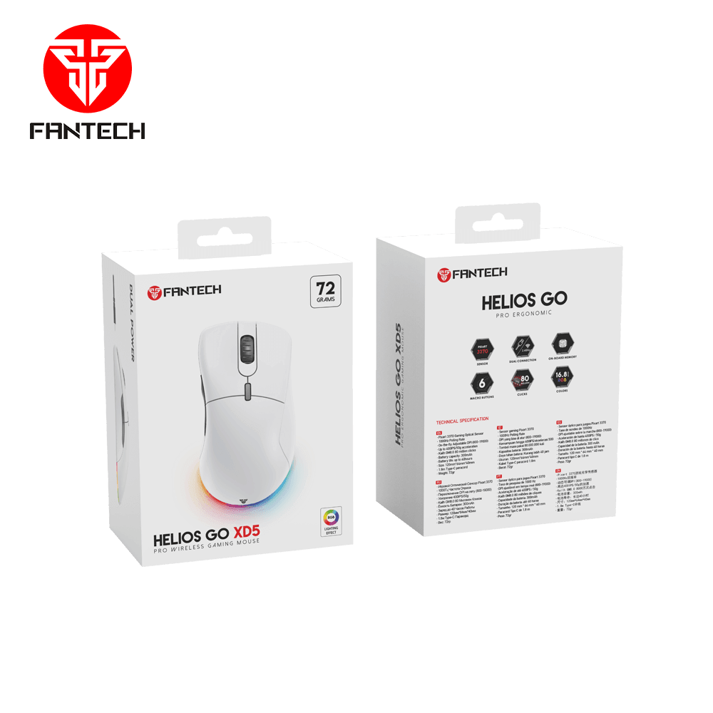 HELIOS XD5 SPACE EDITION ERGONOMIC GAMING MOUSE WIRELESS Mouse