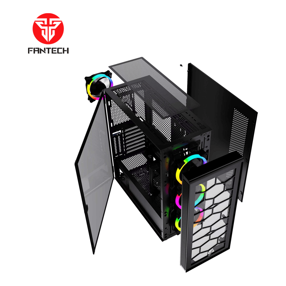 HEXA XL CG82 FULL TOWER CASE WITH FREE 4 PCS FRGB FAN Tower Case & Monitor