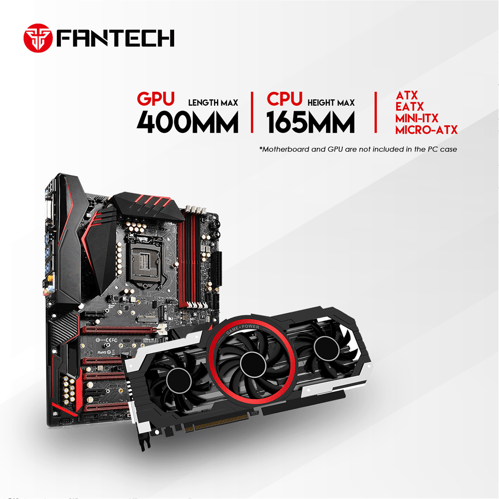 HEXA XL CG82 FULL TOWER CASE WITH FREE 4 PCS FRGB FAN Tower Case & Monitor