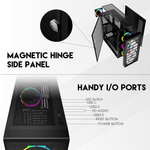HEXA XL CG82 FULL TOWER CASE WITH FREE 4 PCS FRGB FAN Tower Case & Monitor