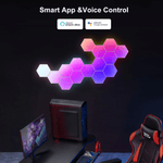 Hexagonal rgbic light panel with app+remote control wifi - Fun Touch