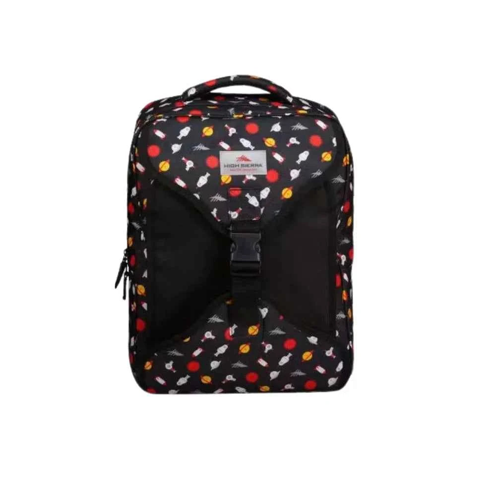High sierra allover print backpack black