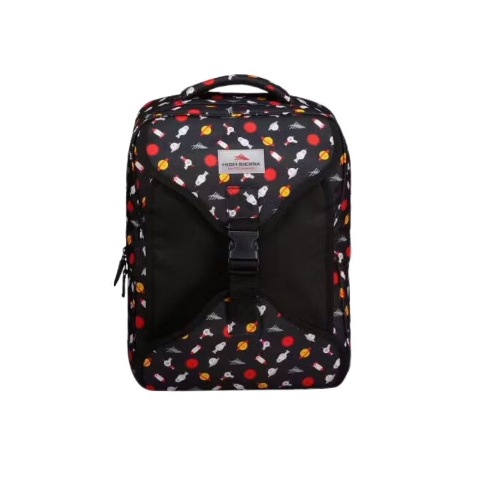 High sierra allover print backpack black - Fun Touch