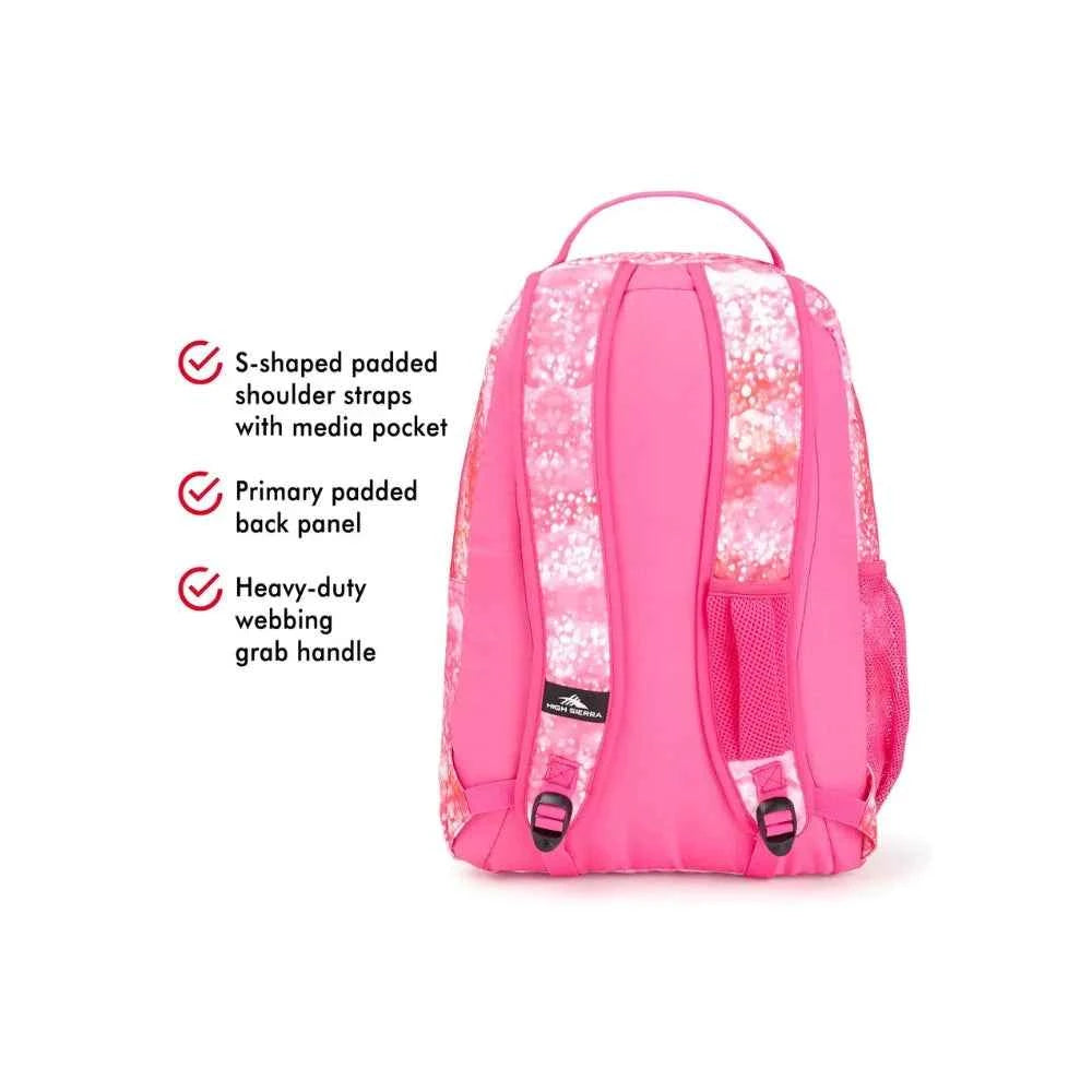 High sierra curve backpack effervescent/flamingo curve