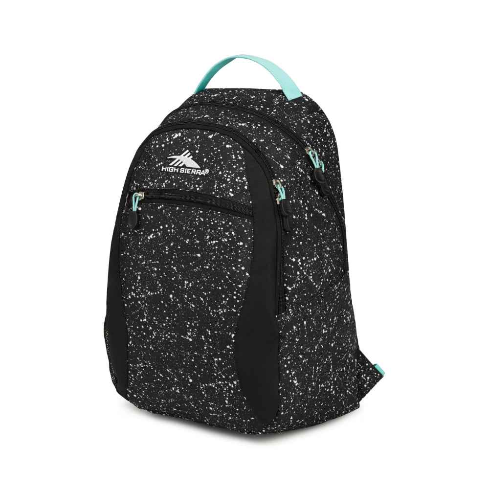 High sierra curve backpack speckle/black/aquamarine