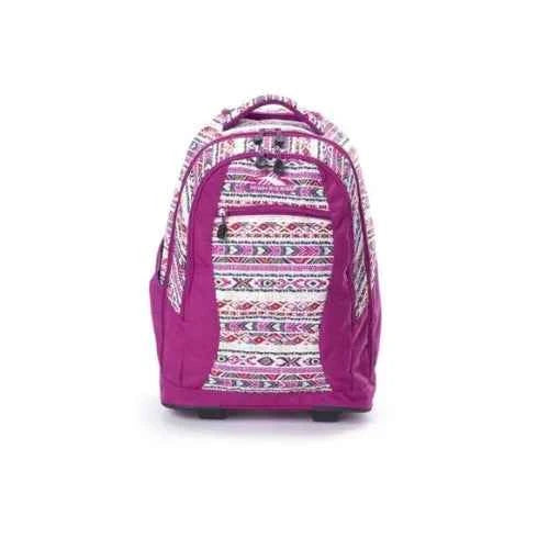 High sierra curve wheeled backpack set multicolor