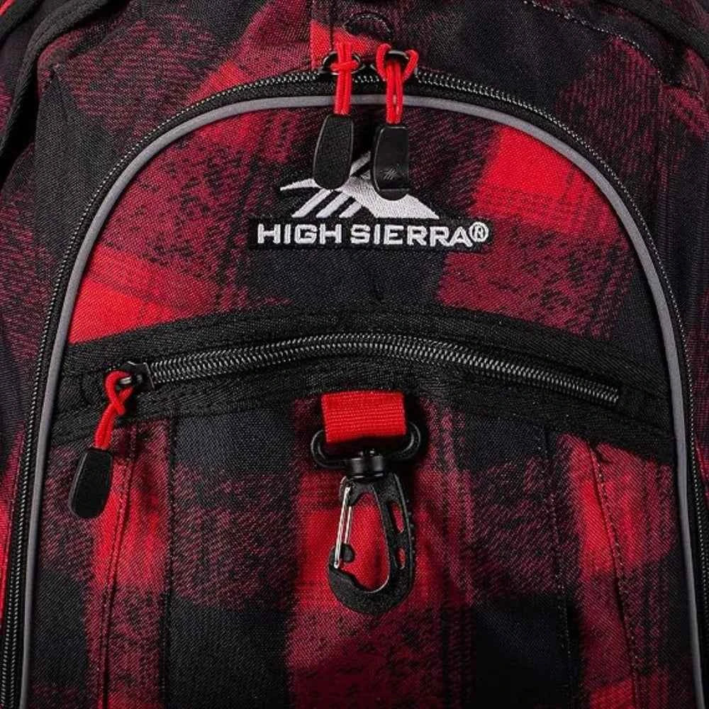 High sierra fat boy backpack red/black