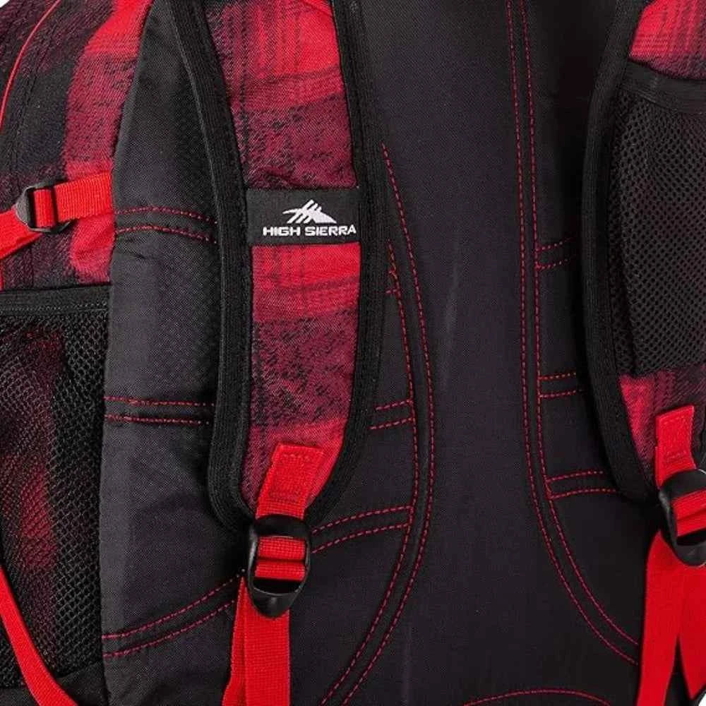 High sierra fat boy backpack red/black