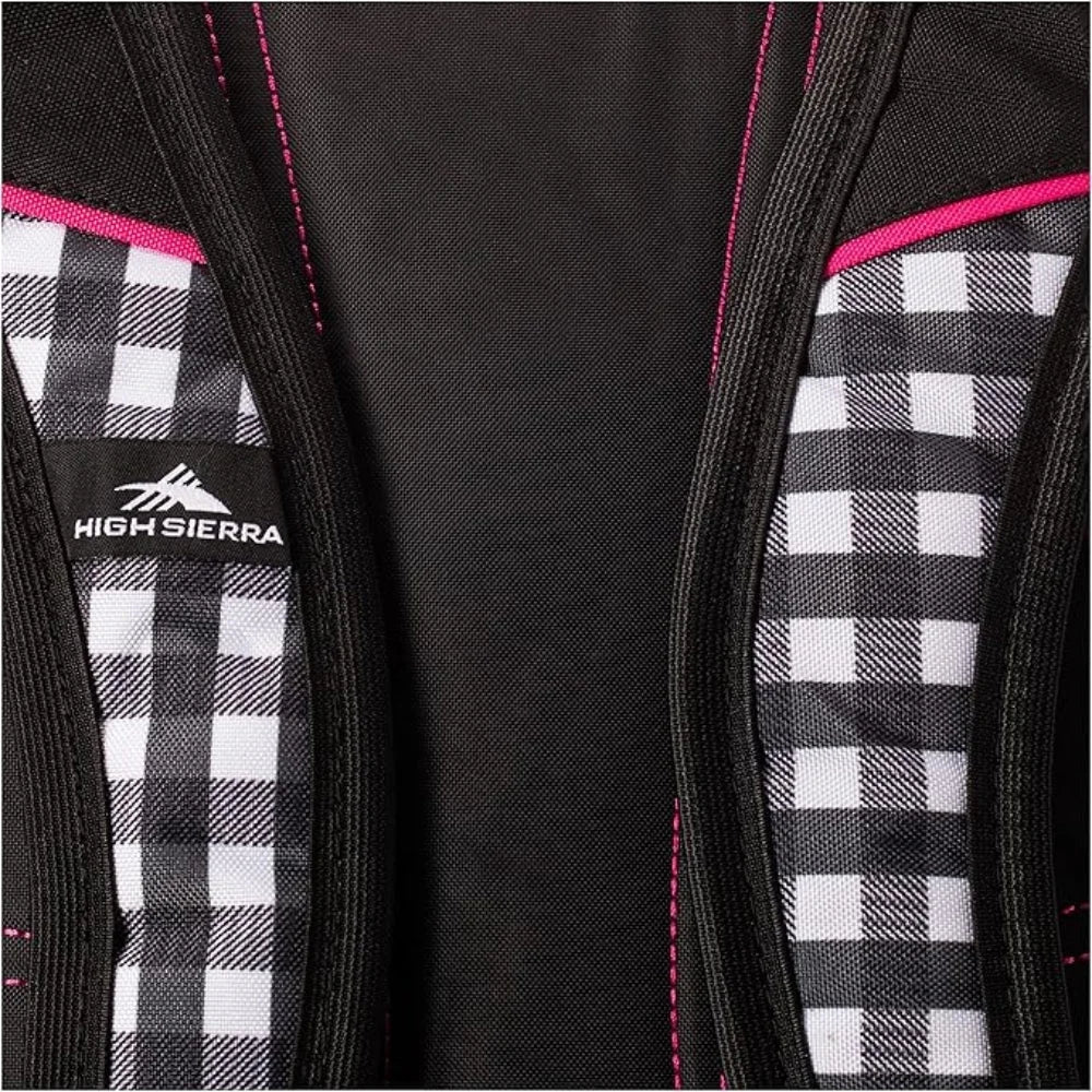 High sierra fat boy backpack rvmp gingham/flamingo JOD 25