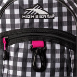 High sierra fat boy backpack rvmp gingham/flamingo JOD 25